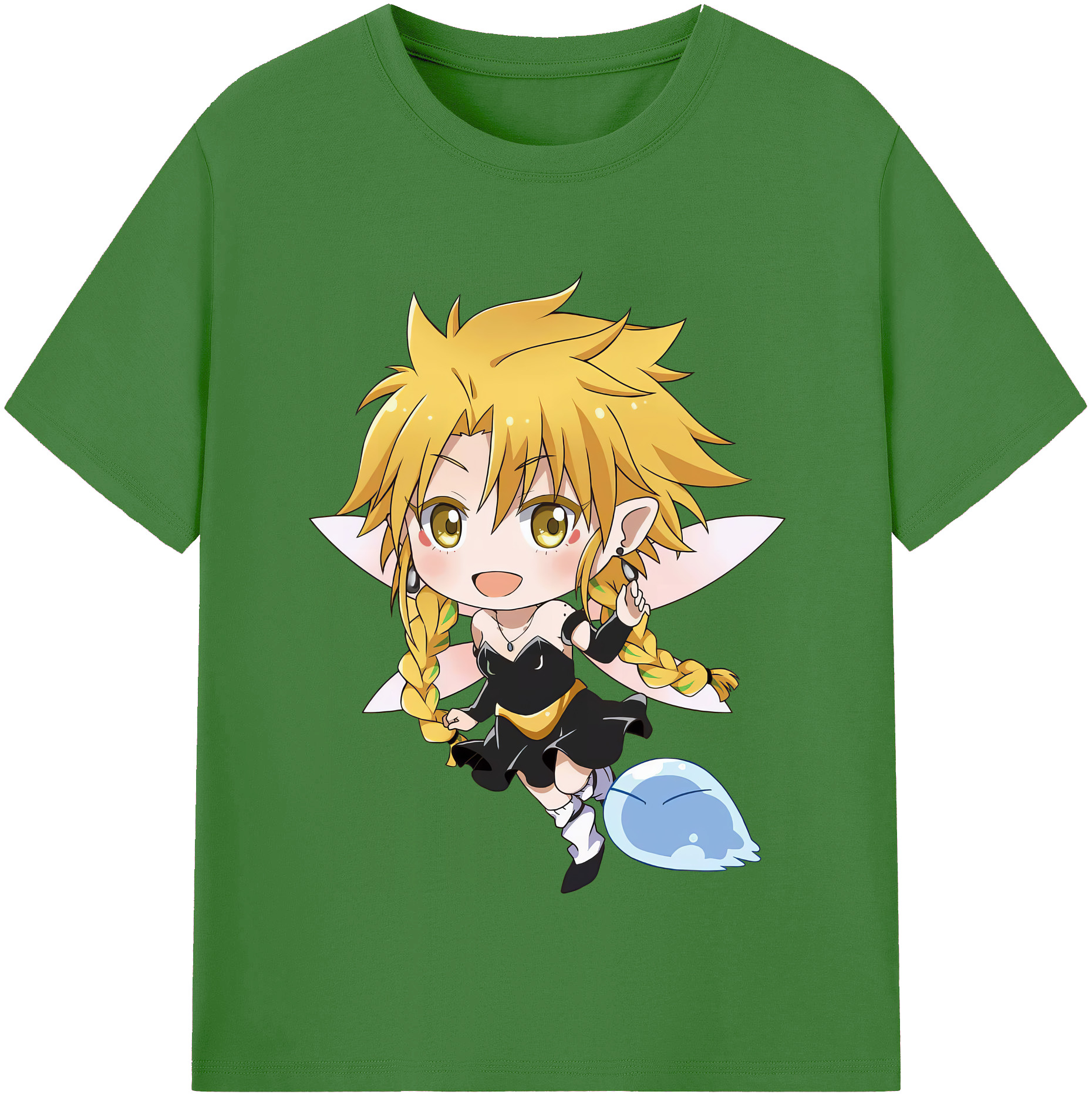 （画像用） 転スラ Regarding Reincarnated to Slime レディースカジュアルプリントTシャツ（綿100％）